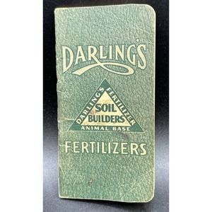 Fertilizer Farm Booklet Darlings Soil Builder Original 1940s Seed Feed -B1